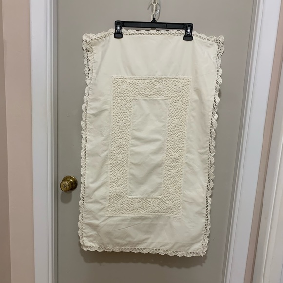 Vintage Shams with crochet border